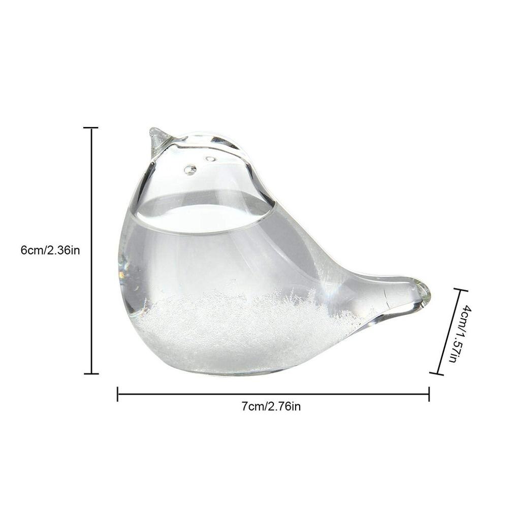 bureau oiseau en forme de Mini tempête verre météo prévision bouteille baromètre maison bureau décoration d'anniversaire