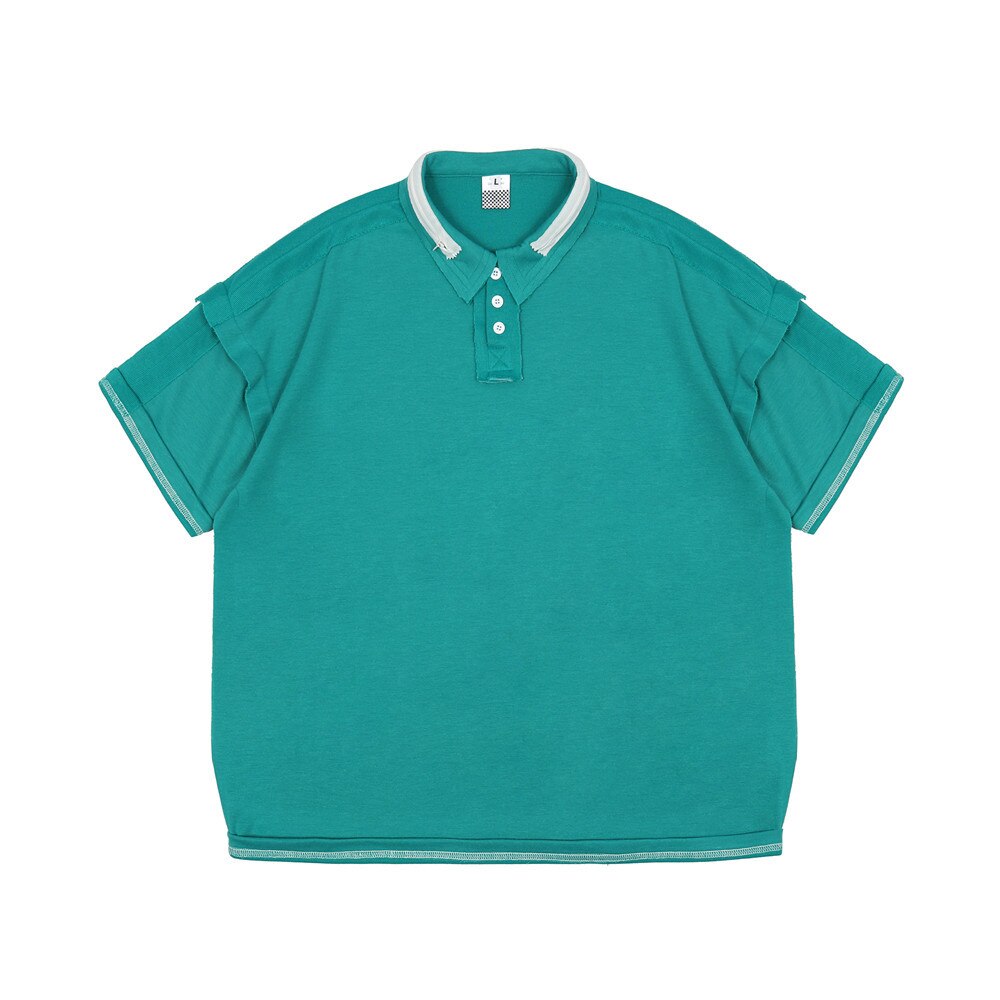 Mannen Polo Shirt Korte Mouw Mannelijke Business Revers Mode Zelfontplooiing Ademend Smart Casual Top: green / M