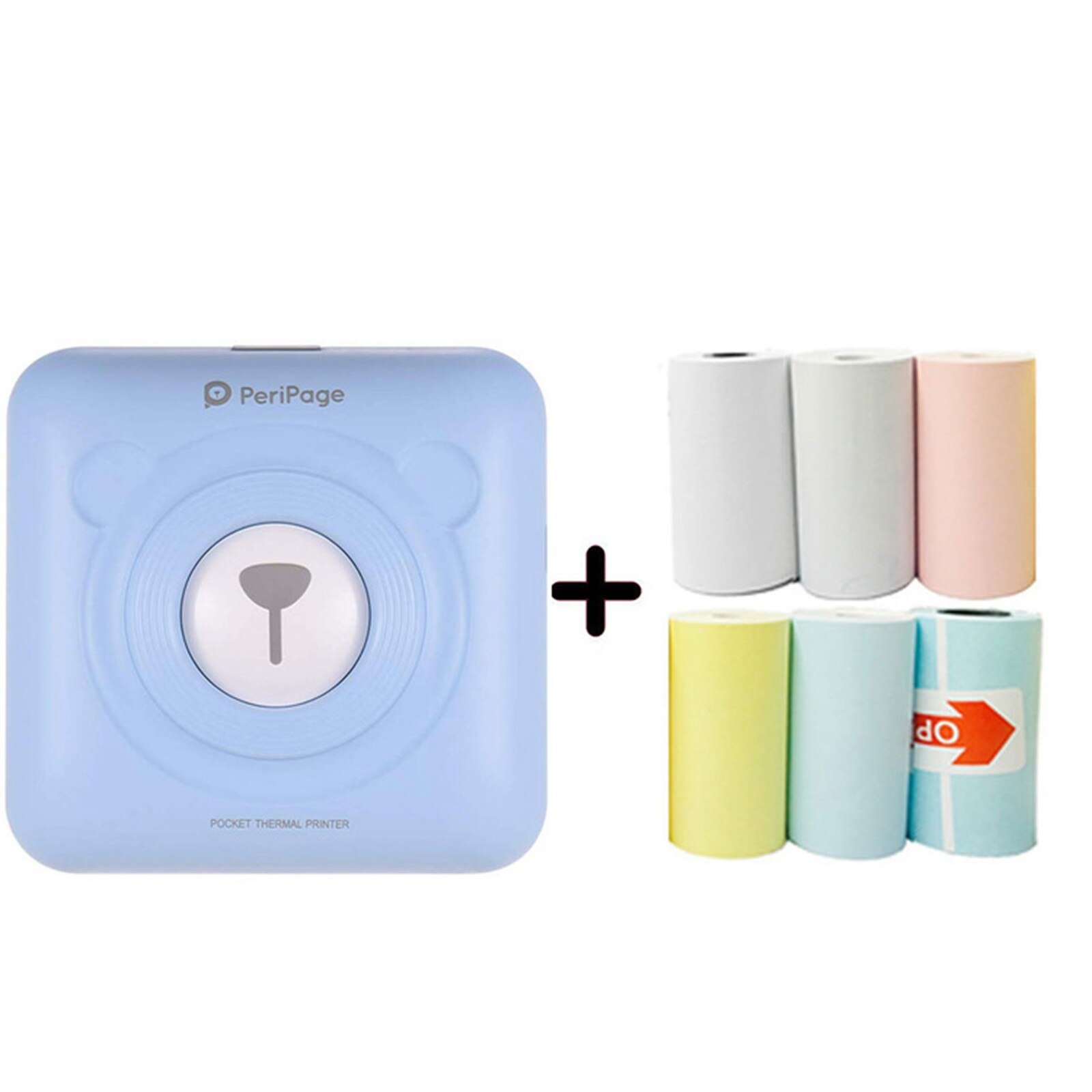 Mini Portable Thermal Printer Photo Pocket Photo Printer Thermal Bluetooth Printer 58mm Mini Wireless POS Image Photo For Phone