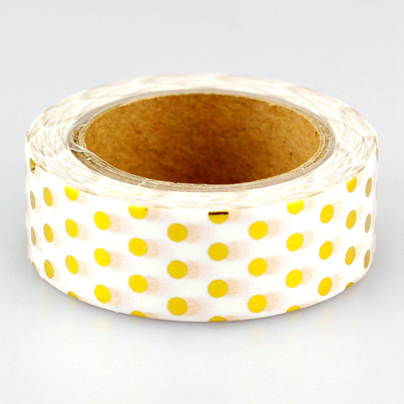 10m Foil Washi Tape Pineapple Stripe Dot Set Japanese Stationery Kawaii Stickers Scrapbooking Tools Masking Tape Diy Photo Album: Light green