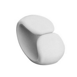 1pcs Reusable Cable Clips Charger Cord Organizer Earphone Line Tidy Holder Cable Management Winder for Christmas: White