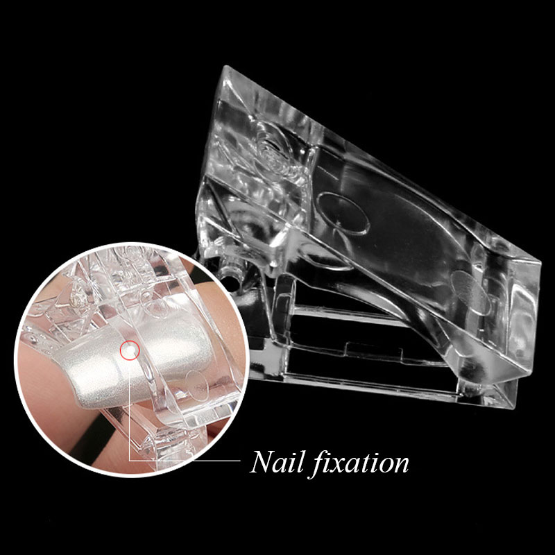 Gel Nagel Tipps Finger Erweiterung Gel fest Clip Acryl NäGel Fuchser Multi Funktion Werkzeug Kunststoff Baumeister Nagel Gel Werkzeug Bausätze