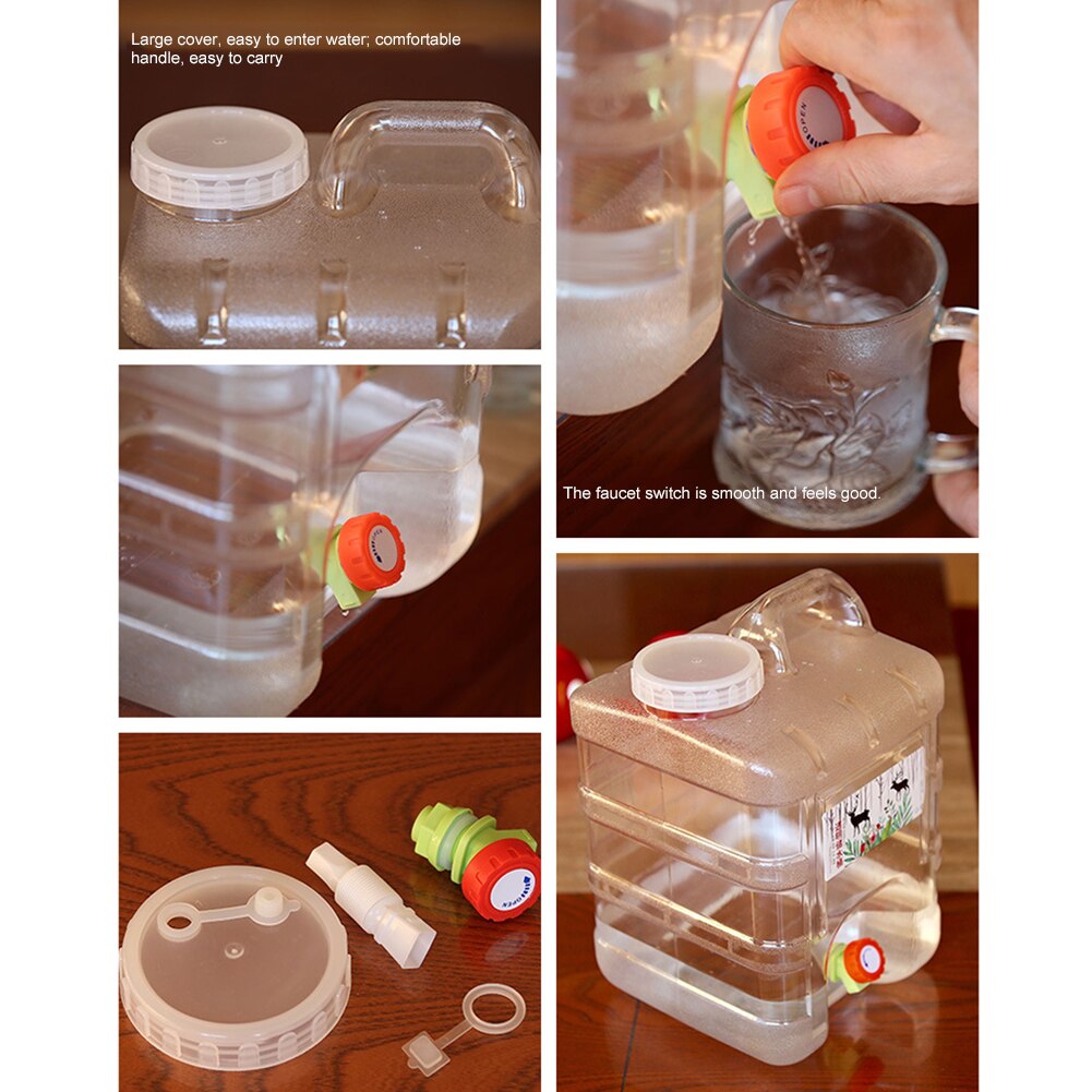 Hiking Picnic Camping Water Tank Portable Car Driving Water Tank Container for Camping Hiking Picnic 10L 15L