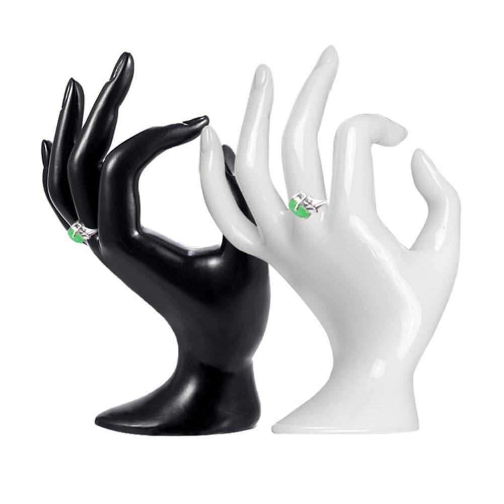 Hand Display Rack Sieraden Ring Organizer Plastic Ok Finger Display Stand Hand Model Voor Armbanden Sieraden Armband Ring Display
