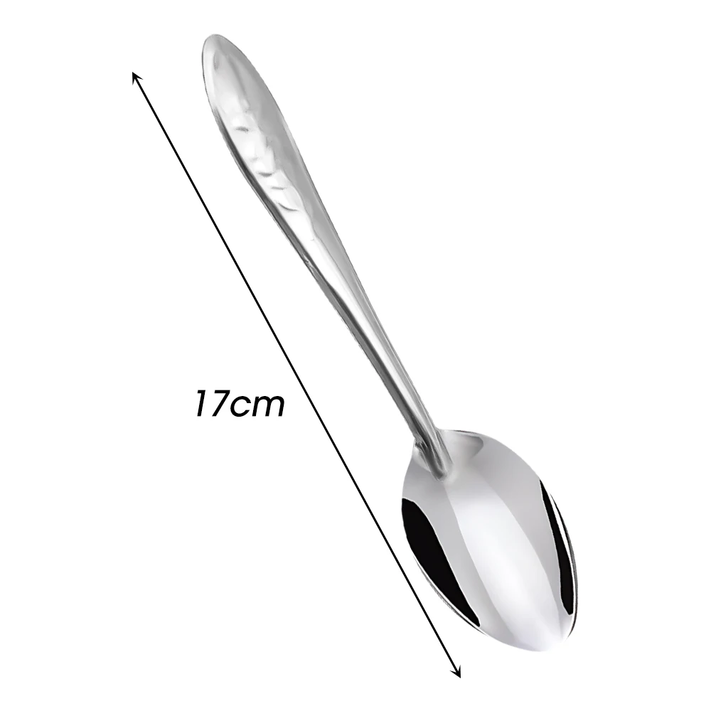 20/5 pezzi cucchiaio da minestra in acciaio inossidabile posate in argento cucchiaino da tè cena di riso Dessert cucchiai di anguria stoviglie utensili da cucina