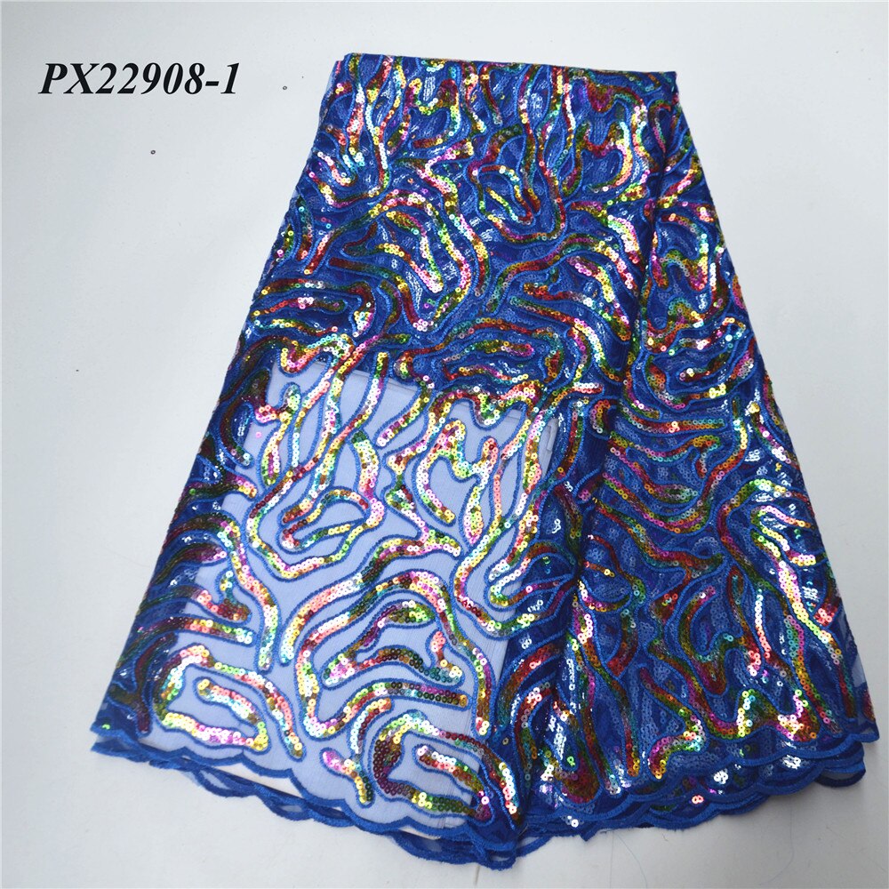 Tela de encaje francés transparente, de Rayas de lentejuelas bordadas, falda bonita, estilo africano: 1