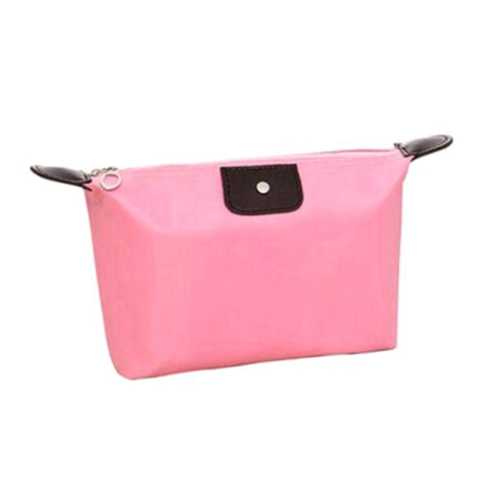 10 Color Dumpling Makeup Bag Solid Color Polyester Cosmetic Bag Around Soft Portable Korean Version Make Up Bag: 1