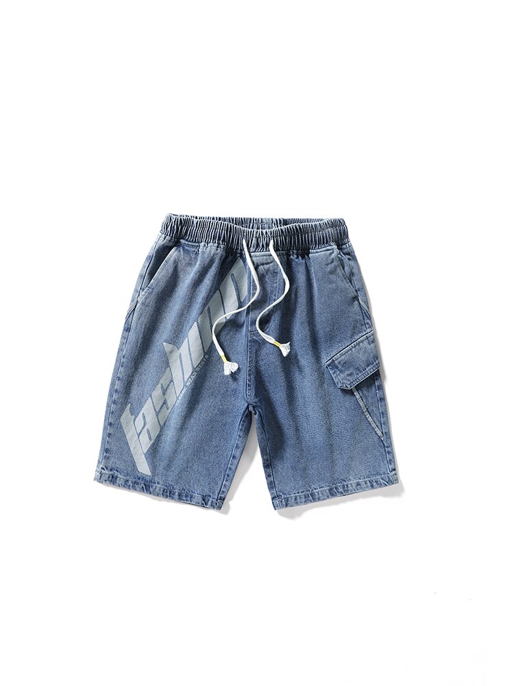Plus Size 8XL7XL 6XL XXXXXL Casual Denim Shorts Mens Summer Cotton Jeans Shorts Cargo Shorts For Men Hole Vintage Short Pant: Light Blue / XXXL