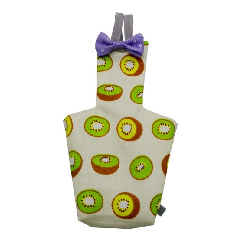 Papegaai Luier Met Bowtie Leuke Kleurrijke Fruit Bloemen Valkparkiet Duiven Kleine Med: 5-M