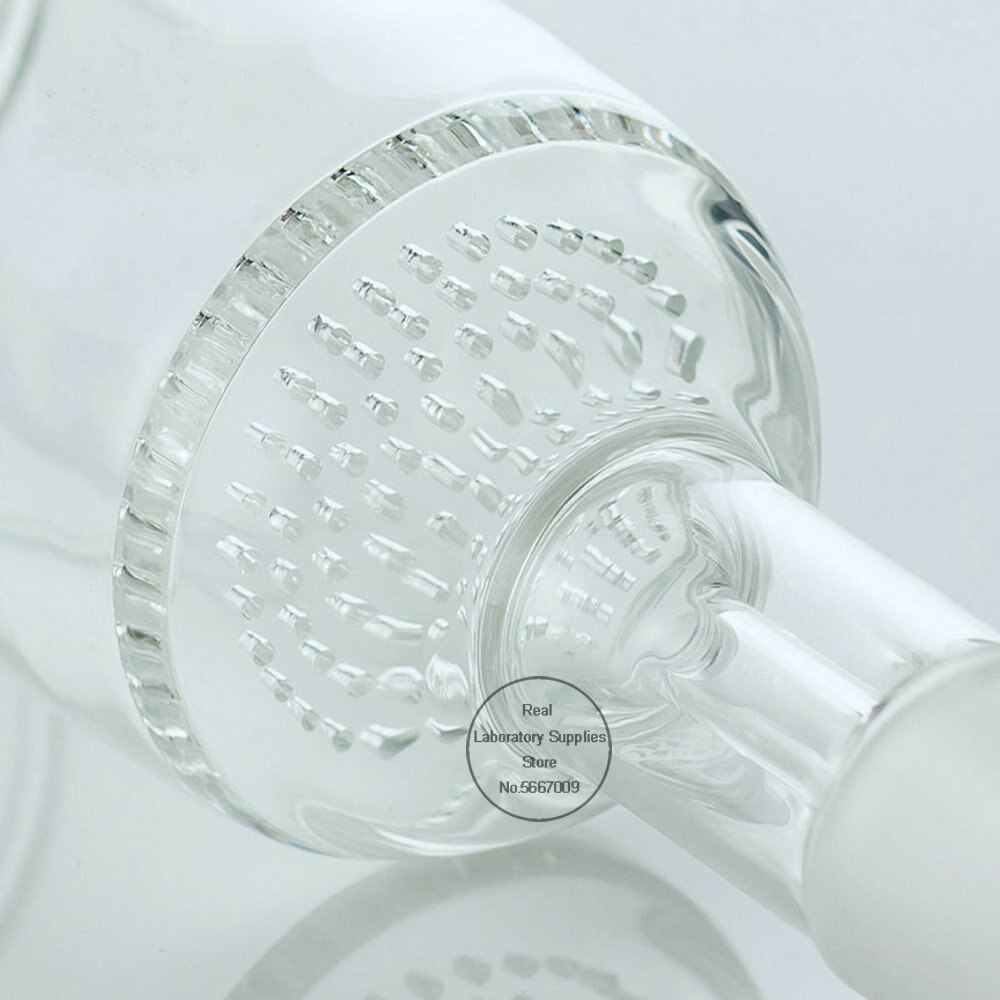 1Pcs 35Ml/60Ml/100Ml/150Ml/250Ml/500Ml/1000Ml Glas 24 # Zuig Filter Trechter Met Glas Gat Filter Plaat Science Lab Gereedschap