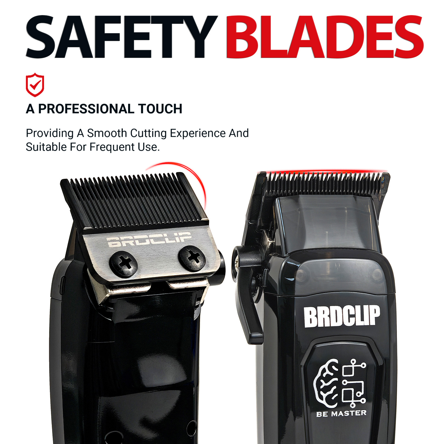 BRDCLIP Professioneller elektrischer Haarschneider BRD 106 Haarschneider für Männer, 7500 U/min, mit Basis, 5-stellbare DLC-Klinge, Friseurmaschine