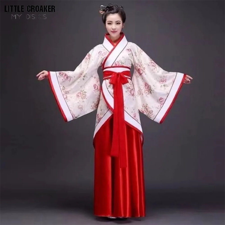 Damen Traditionelles Chinesisches Hanfu Kostüm - Tang Anzug Performance Cosplay Kleid: L / Beige