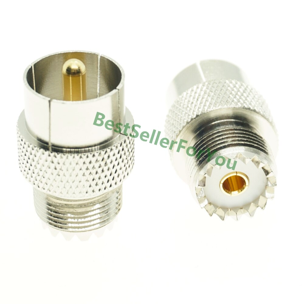 UHF Male Female To UHF Male Female PL259 TO SO239 RIGHT ANGLE 3 WAY RF Adapter Connector: UHF-JK quick