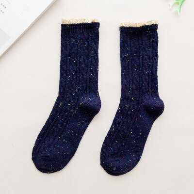Kvinnor spets strumpor jacquard rand casual wild heap strumpor godis färg mori tjej korea stil vintage kjol sokken: 5