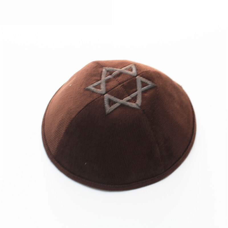 Effen Fluwelen Joodse Kippot Skullies Mutsen Joodse Cap: green