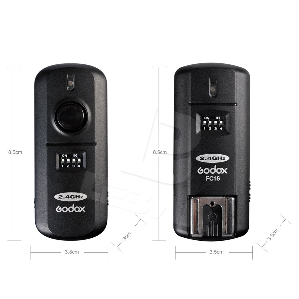 Godox-disparador estroboscópico FC-16, disparador de Flash remoto inalámbrico de 16 canales, 2,4 GHz, para Canon 5D 6D 7D 5D Mark III 60D 600D 700D