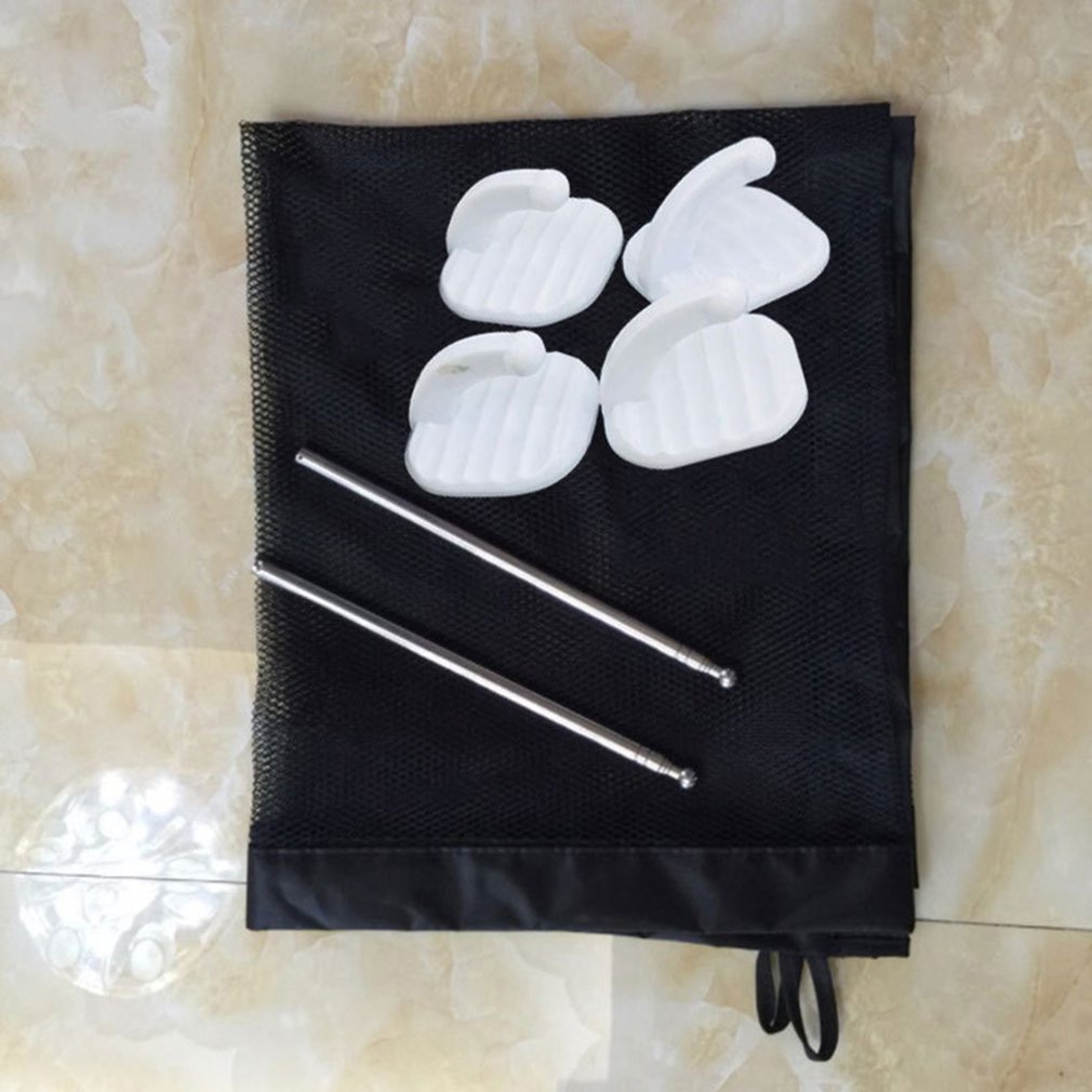 Pet Dog Gate Door Dog Net Fence Nylon Foldable Dog Isolation Net Perforation-Free Lightweight Portable Tool Strong Hook 110X72CM