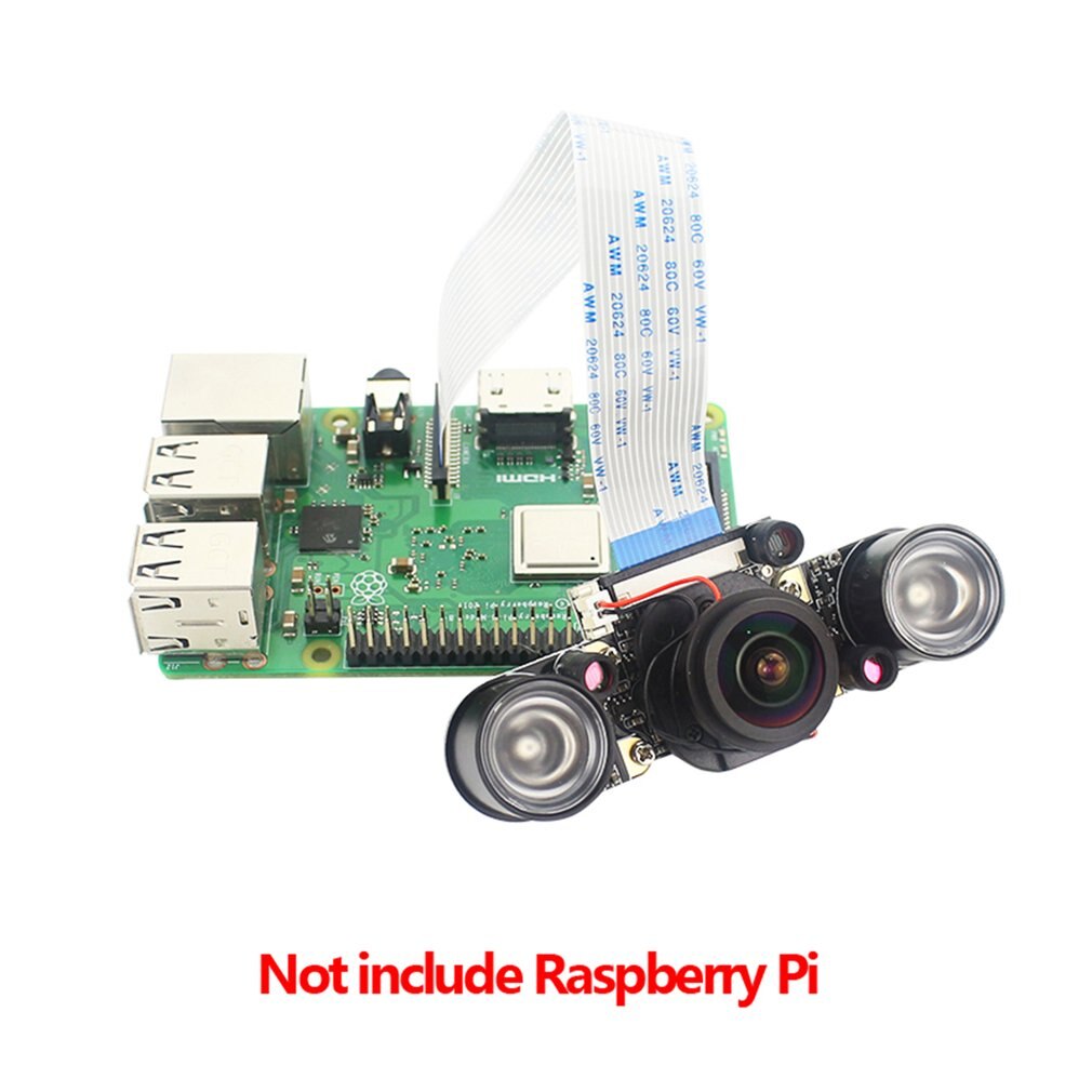 Kamera modul Für Himbeere Pi 4 Modell B/3B +/3B/2B Fisheye Weitwinkel Kamera 175 grad IR-schneiden Automatische Schalt Schild und Nacht