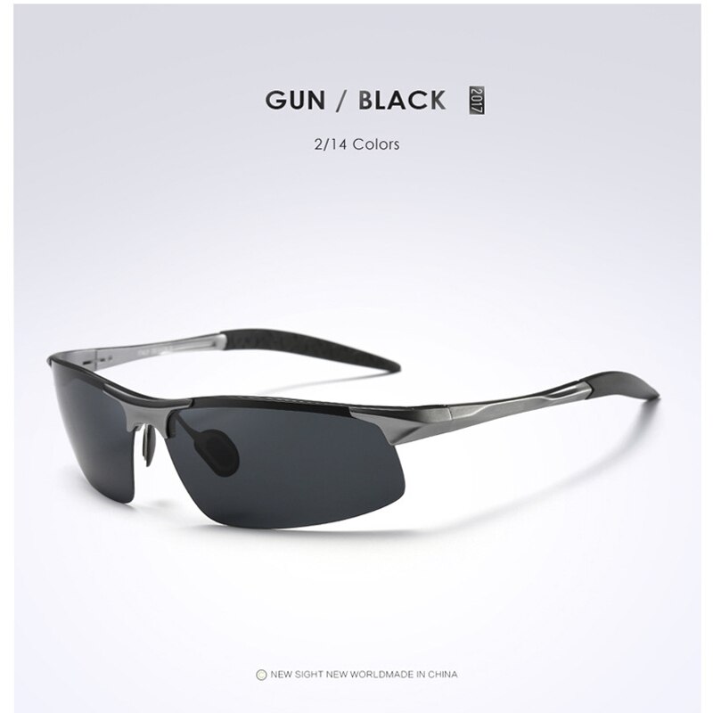 Aluminium Mannen Gepolariseerde Zonnebril Mannelijke Spiegel Rijden zonnebril Mannen gafas retro de sol masculino: JY8177 C2