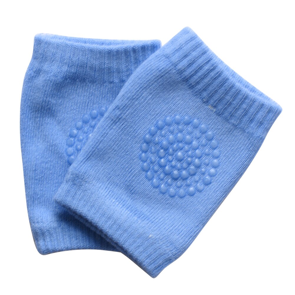 Multi Color Baby Kruipen Been Kneepad Anti Vallen Anti Slip Ademend Kneepad Multi Kleur Peuter Been Elleboog Kneepad: Blauw