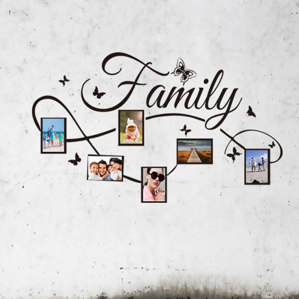 Family Photto Frame Wallpaper Photo Wall Art Sticker for Bedroom Living Room