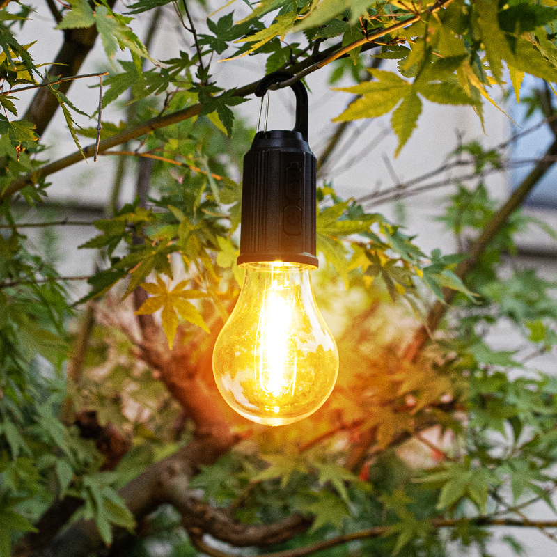 Usb-uppladdningsbart volframljus bärbart retro camping minitält omgivande glödlampa hemkrok nattlampa utomhus nödlampa vattentät