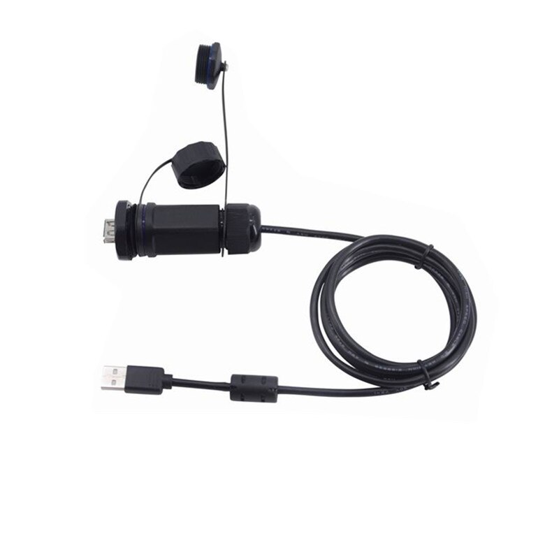 USB 2.0 Data Connector Waterproof Aviation Plug Socket 1M 1.5M 3M Line USB M25 Female Water Proof Extension Cable 3ft 5ft 10ft