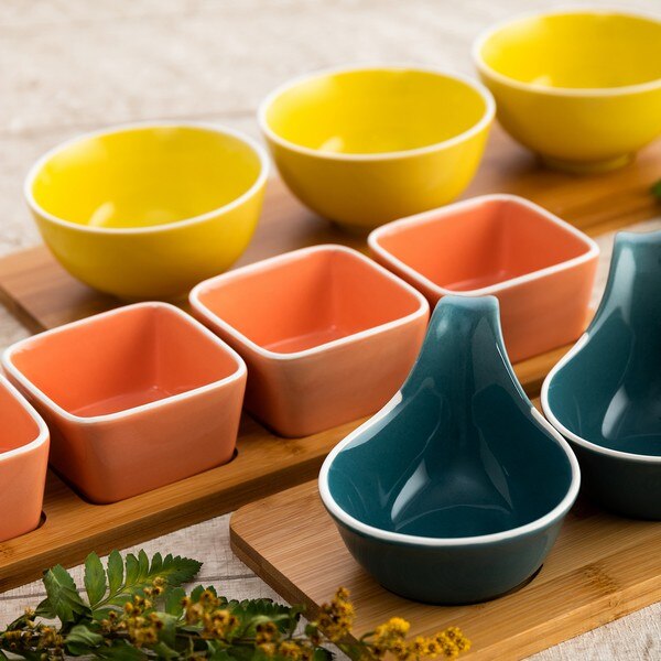 Forrettsett bidasoa aruba porselen (ø 9,5 cm) (3 stk)