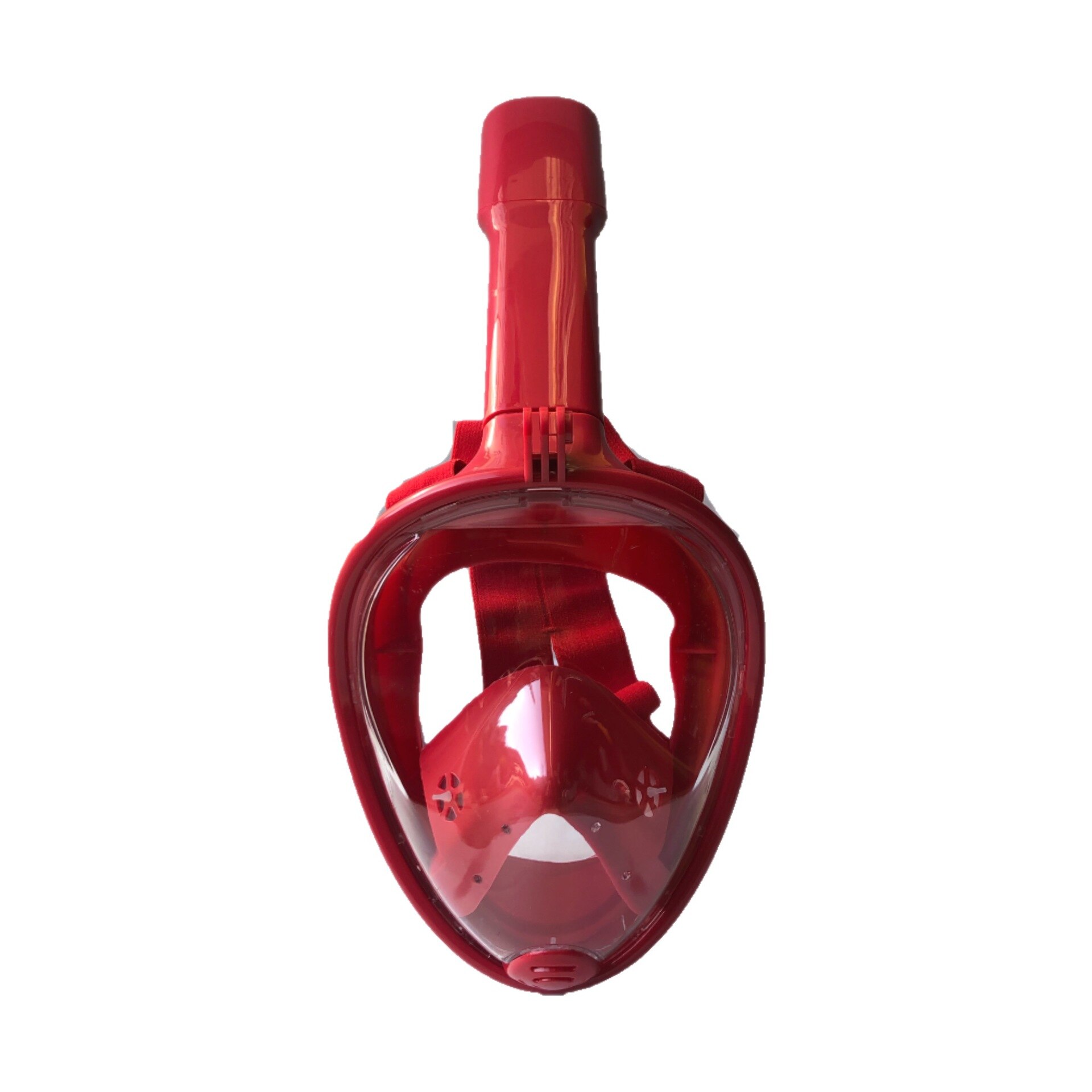 Underwater Scuba Anti Fog Full Face Diving Mask Snorkeling Set Respiratory masks Safe and waterproof Swimming Equipment: Red / S/M