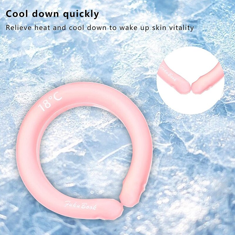 Neck Cooling Tube Ice Cooling Neck Tube Device for Summer Heatstroke Prevention