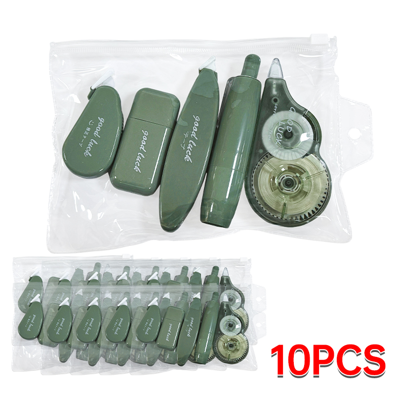 5Pcs Correction Tape Correction Belt White Out Cute Stationary Supplies Back to School Accessories for Girls Students: light yellow