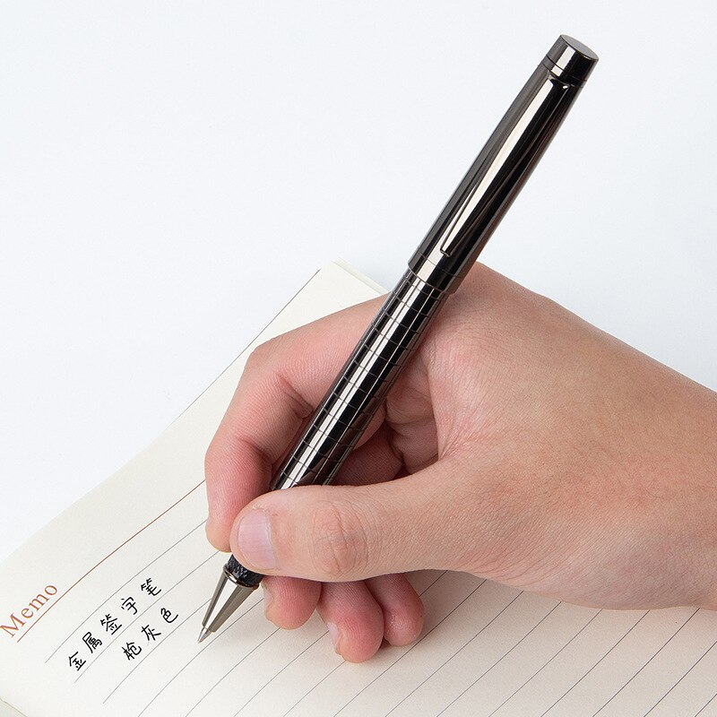 Stylos à bille en métal de luxe, stylo à bille pour Signature scolaire et de bureau, fournitures de papeterie pour étudiants