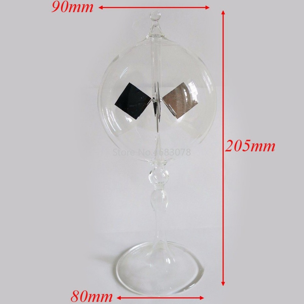 Solar Power Crookes radiometer model educational equipment radiometer light pressure windmill bolometer