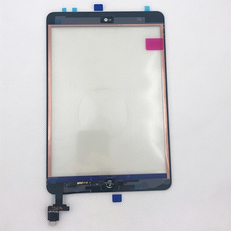 Digitalizador original para ipad mini, 1 2 3 4, touch screen, tablet, painel de vidro frontal com botão + 1 peça película temperada + ferramentas de substituição