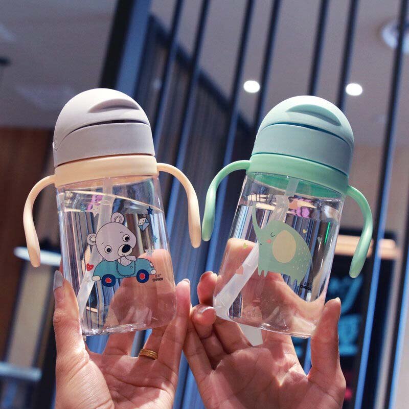 Taza de entrenamiento milagrosa para niños y niñas, vaso de entrenamiento seguro para derrames, 360 ml, 300 grados