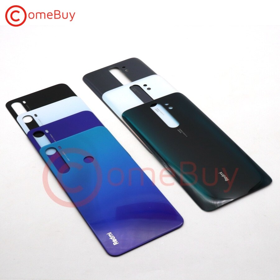 Voor Xiaomi Redmi Note 8 Pro Back Battery Cover Rear Behuizing Deur Glas Panel Case Voor Redmi NOTE8 Note 8 pro Batterij Cover