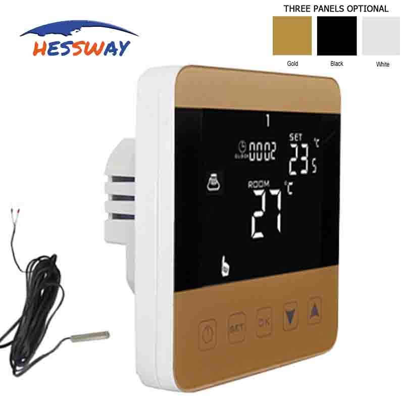 HESSWAY 16A Double sensor thermostat electric temperature controller for Carbon fiber electrothermal film