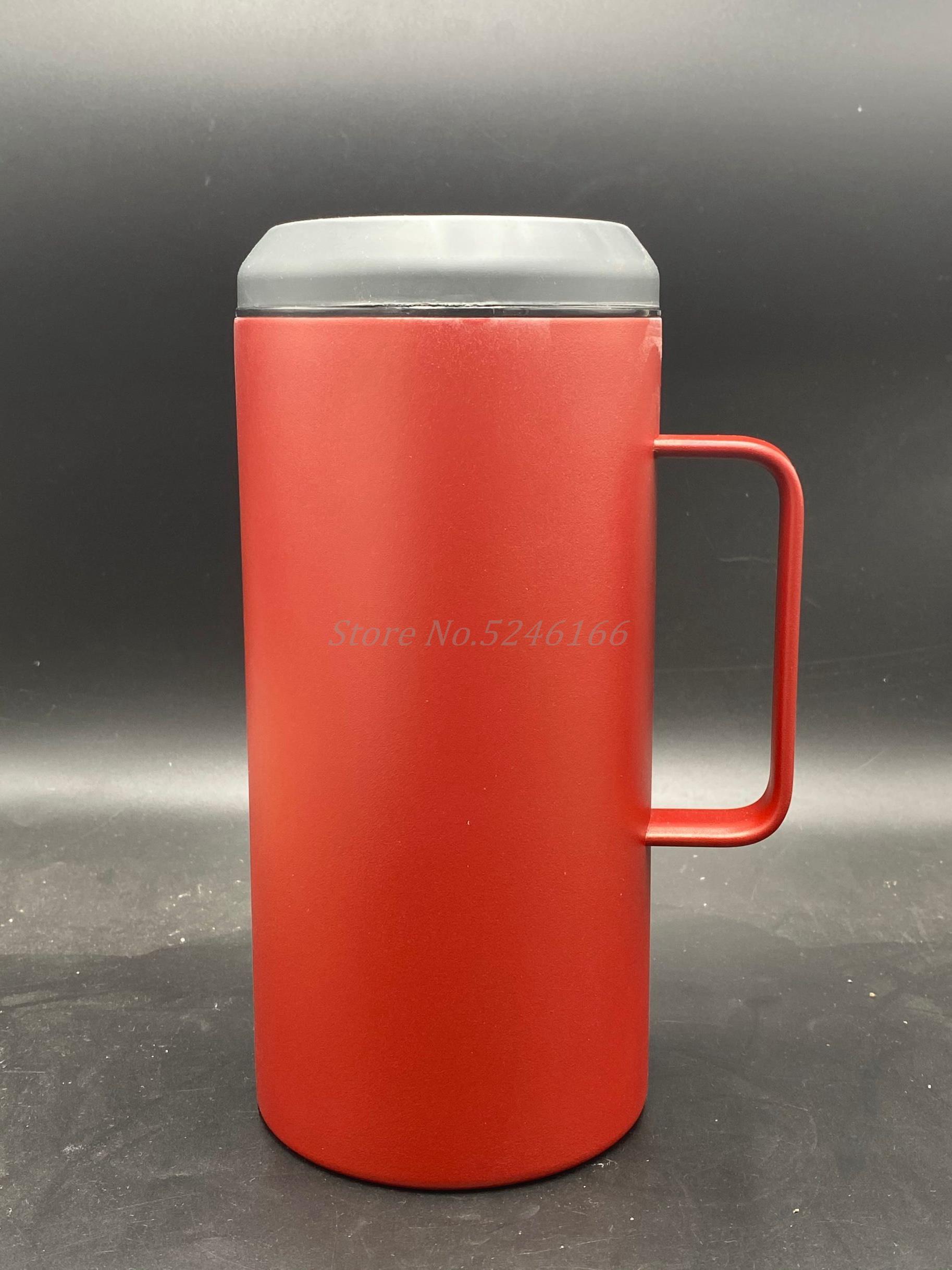 40Oz Cola Bier Koeler Met Handvat Rvs Geïsoleerde Kan Koeler Bier Kouder Keeper Bier Fles Kan Houder Base verstelbare: Rood