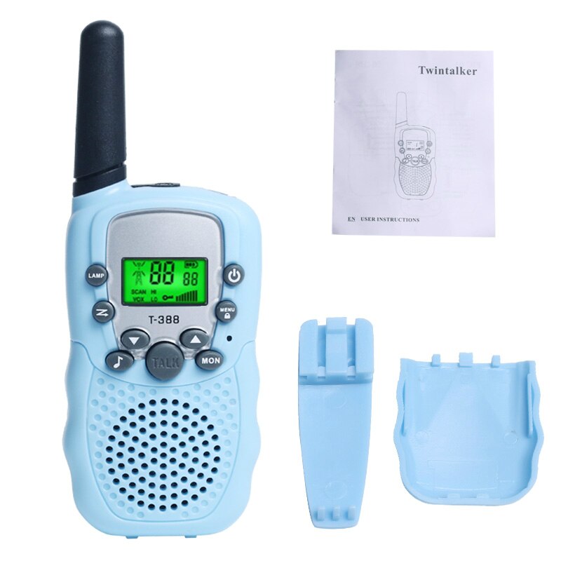 2pcs OPPXUN T388 Mini Children Walkie Talkie Kids Portable Ham Radio Station Cb UHF Headset Transceiver Christmas Telefon