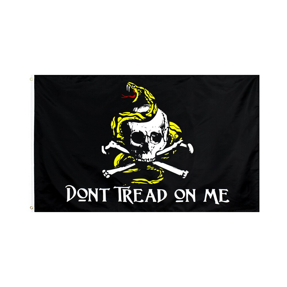 90* 154cm 1 stk piratflag kranium flag lærred header banner polyester med messing tyller halloween temafest udendørs dekoration: 4