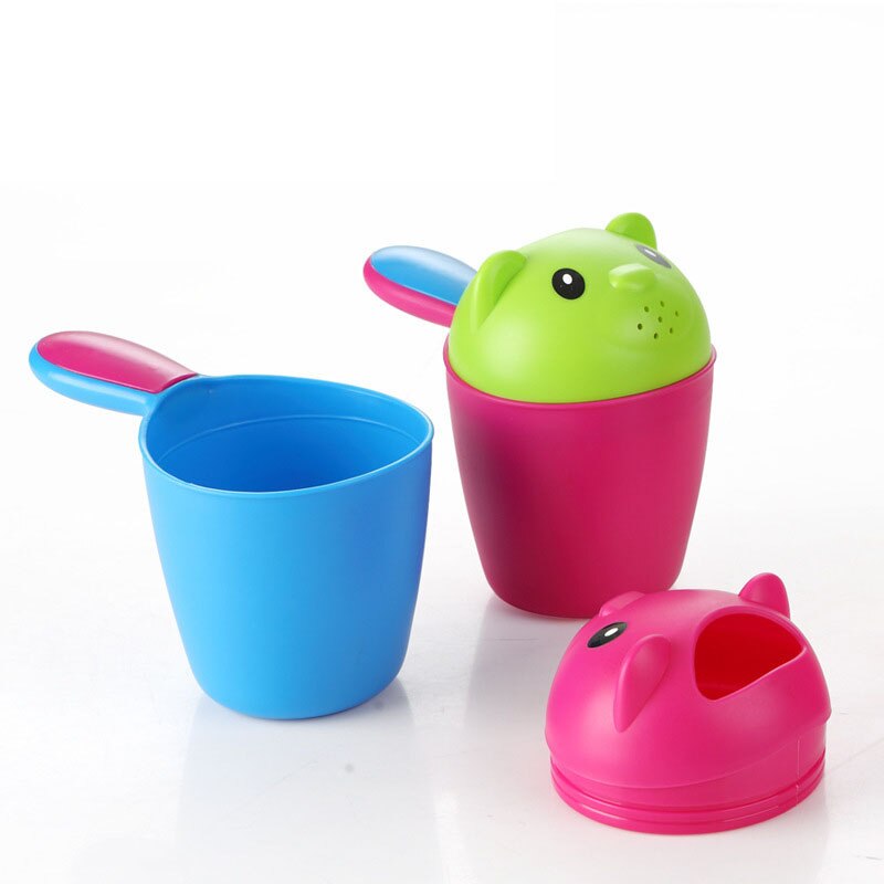 Vaso de champú de plástico PP para bebés y niños, lavador de cabeza para lavado de bebés, colorido