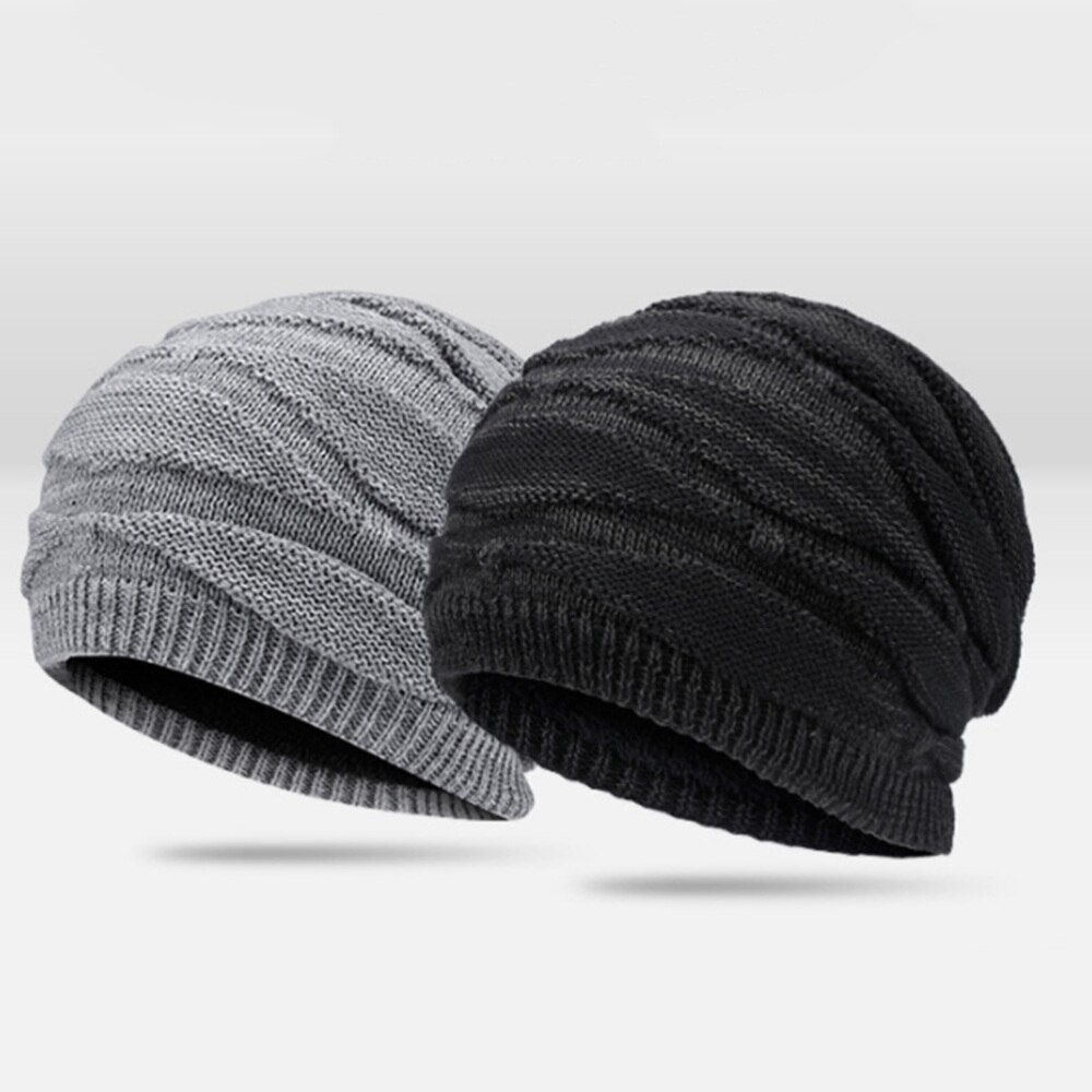 Unisex Knit Hat - Thick Soft Winter Headwear - Warm Wool Ski Cap for Men