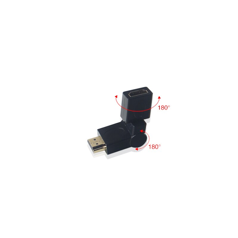 ULT-Beste Adapter HDMI Draaibare Flexibele 360 Graden man-vrouw M/F Extension Connector Converter Kabel voor HDTV 1080 P
