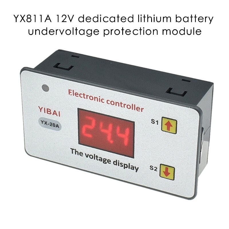 12V electronic controller, low voltage battery, automatic shutdown, protection switch, low voltage controller