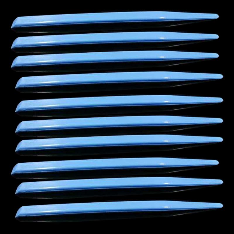 Espátula de yeso para mezclar Dental, Material de impresión, cuchillo mezclador desechable, espátula de alginato, herramientas de dentista de plástico azul, 10 Uds.