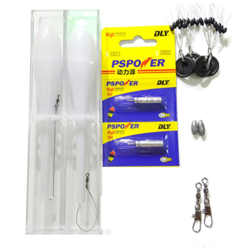 Anzuelo de pesca con alarma eléctrica automática para niños, juego de flotadores luminosos de pesca nocturna, accesorio de equipo, T45: 2