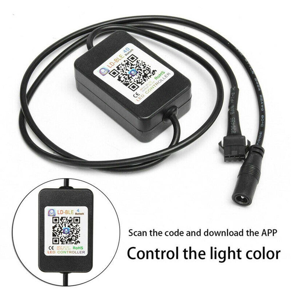 8 st led rgb undervagnsljus bluetooth trådlös stenlampa bil underglödlist dekorativ atmosfärlampa terrängbil lastbåt