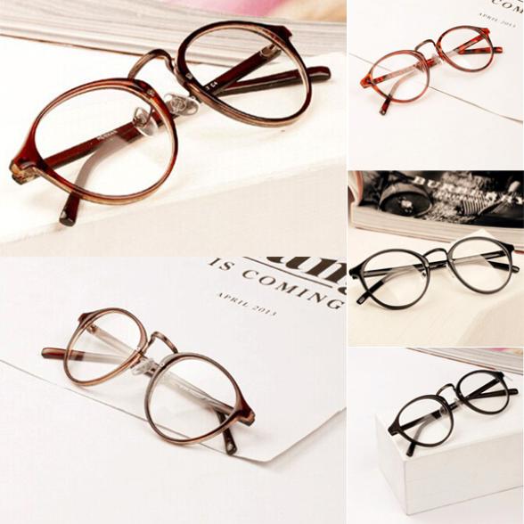 Men Women Nerd Glasses Clear Lens Eyewear Unisex Retro Eyeglasses Spectacles