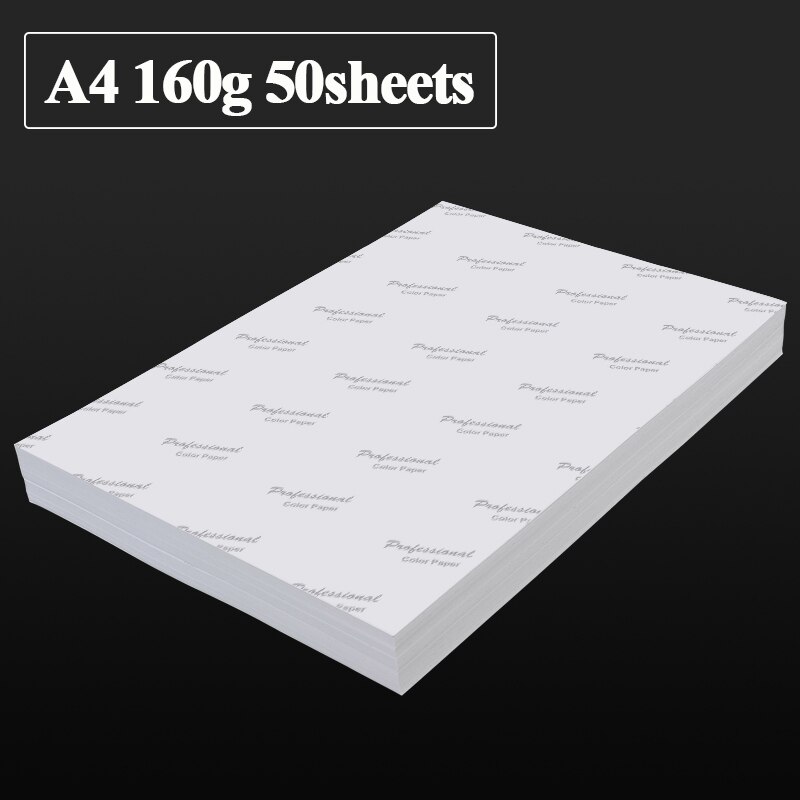 A4 High Glossy Photo Paper Coated Studio Imaging Photographic Paper For inkjet Printer dropshopping 120g 140g 160g 50 100 sheet: A4 160g 50 sheets