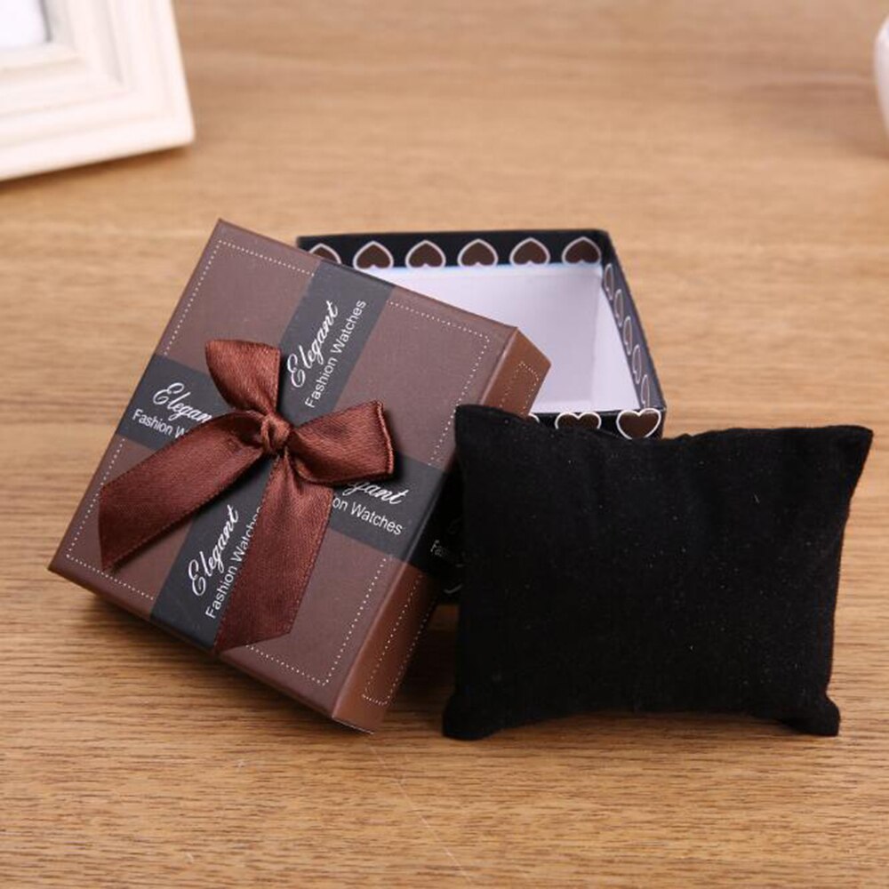 Exquisite Watch Box Jewelry Holder Display Box Case Storage Case For Bracelet Bangle Jewelry Watch Box Decor: Brown